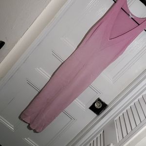 Pink slim fitting dress